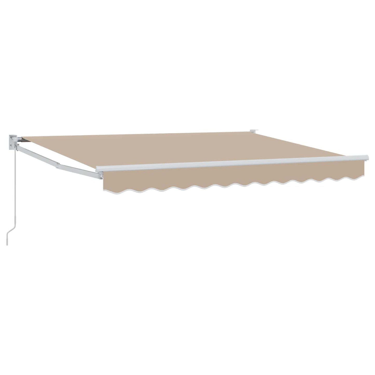 Einziehbare Markise Beige 3 x 2 m Polyester mit PU-Beschichtung
