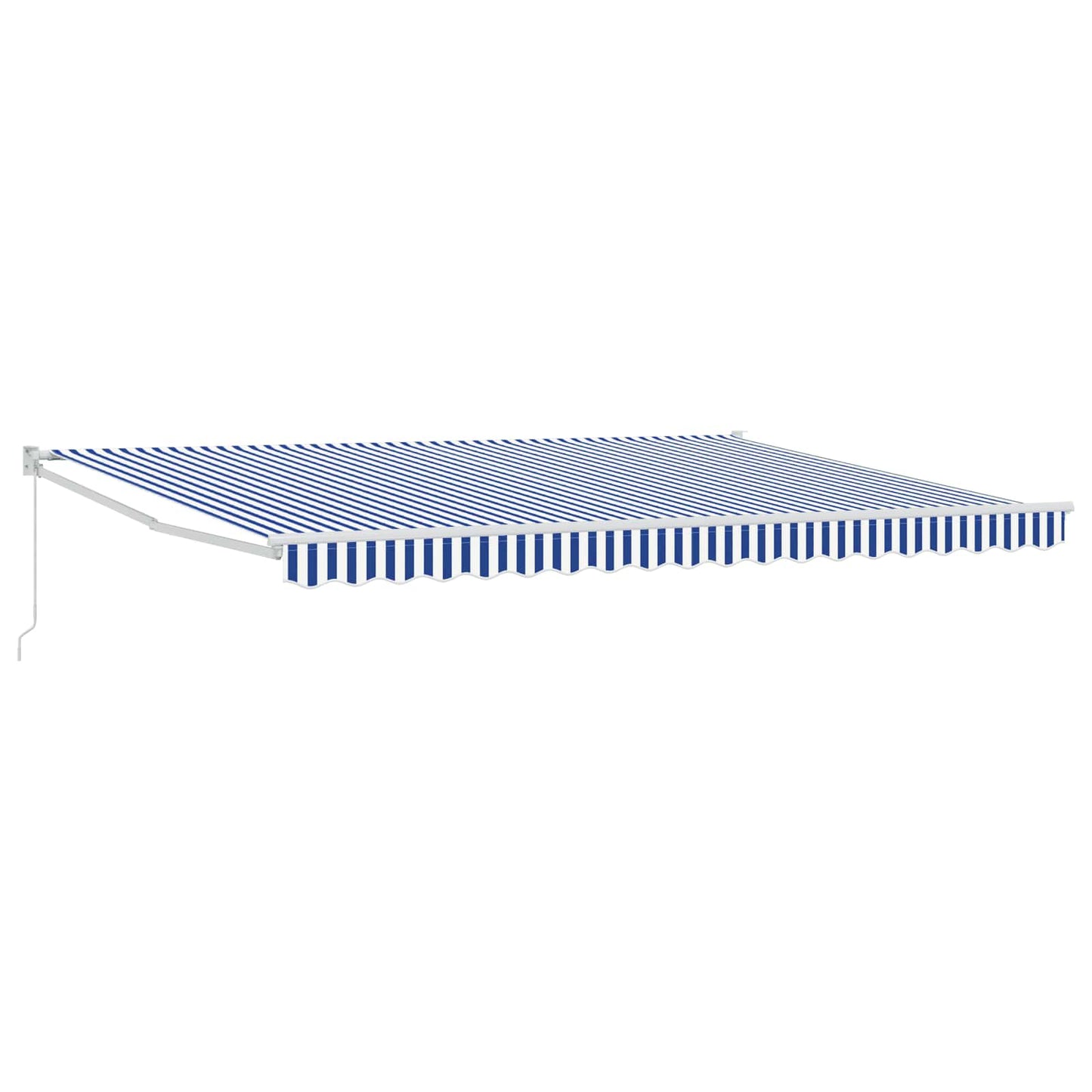 Einziehbare Markise Blau und Weiß 4 x 2 m