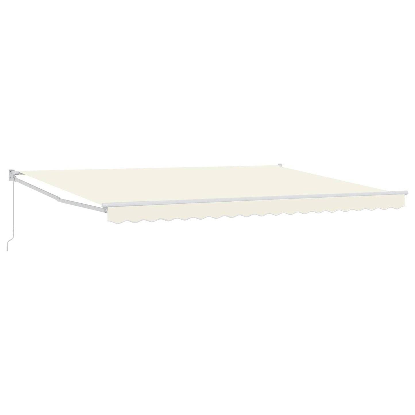 Einziehbare Markise Creme 4 x 2 m Polyester mit PU-Beschichtung