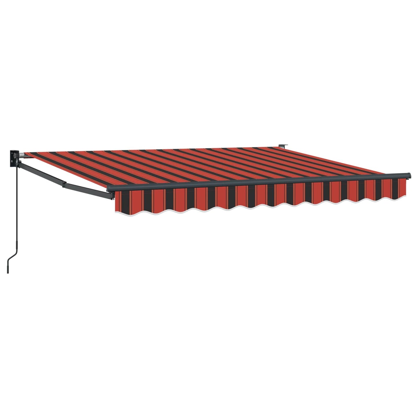 Einziehbare Markise Orange, Schwarz und Gelb 3 x 2 m