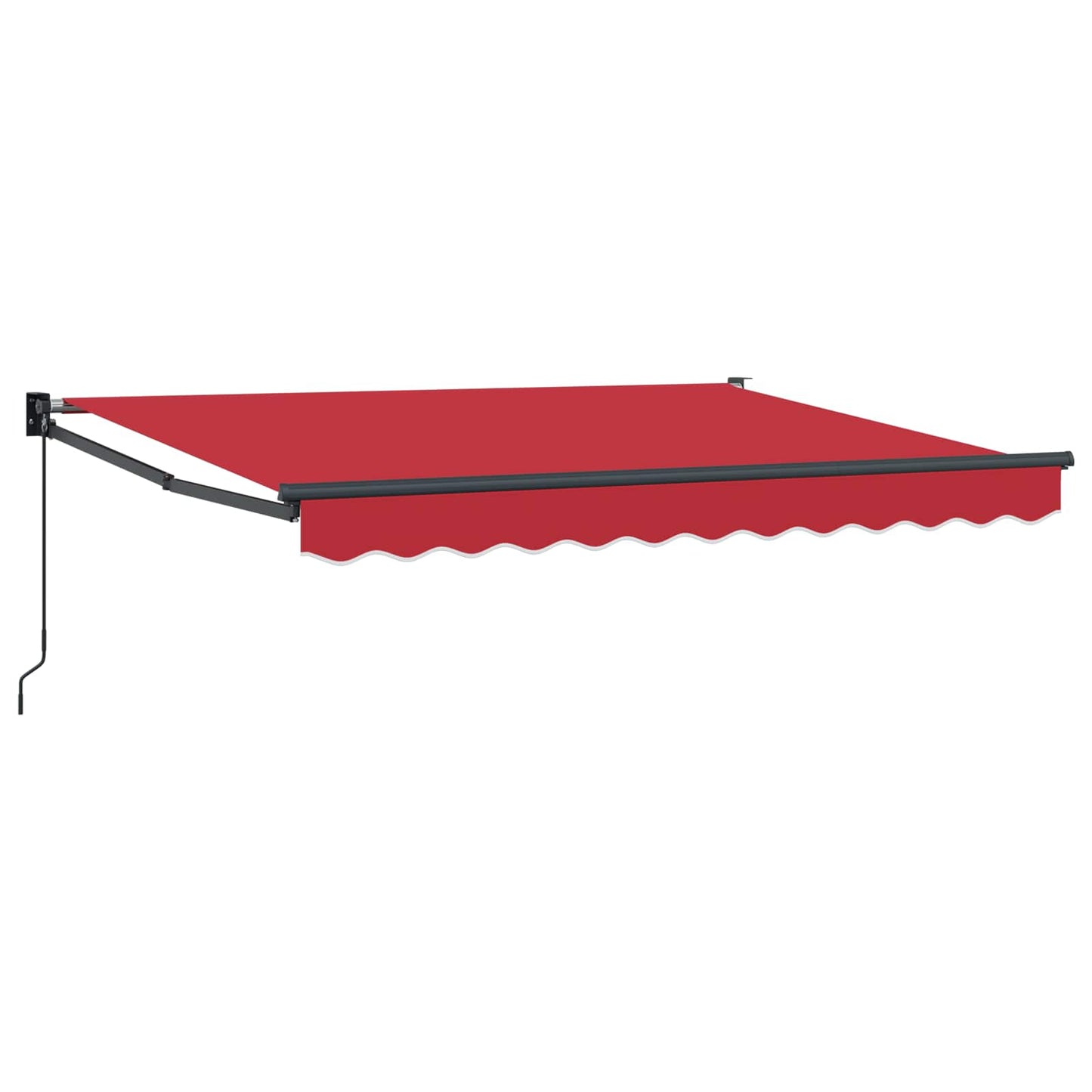 Einziehbare Markise Rot 3,5 x 2 m Polyester mit PU-Beschichtung