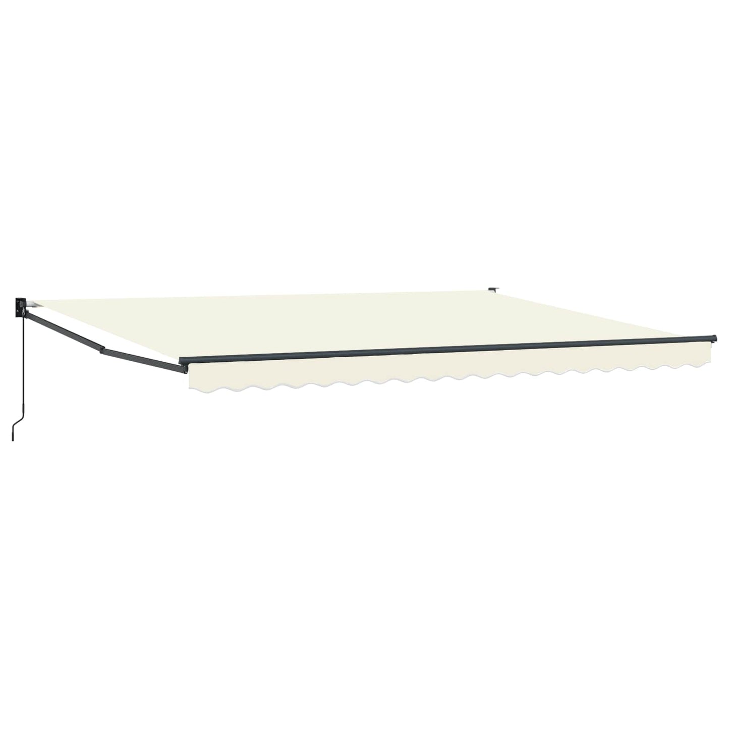 Einziehbare Markise Creme 4 x 2 m Polyester mit PU-Beschichtung