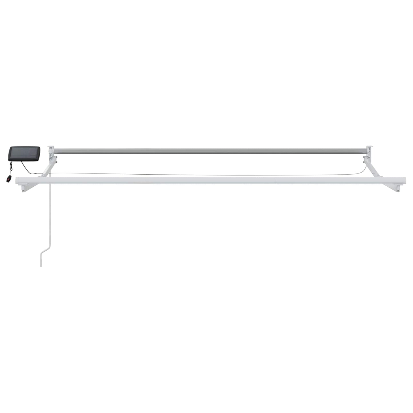 Manuelle Gelenkarmmarkise mit LEDs Mehrfarbig 3,5 x 2 m