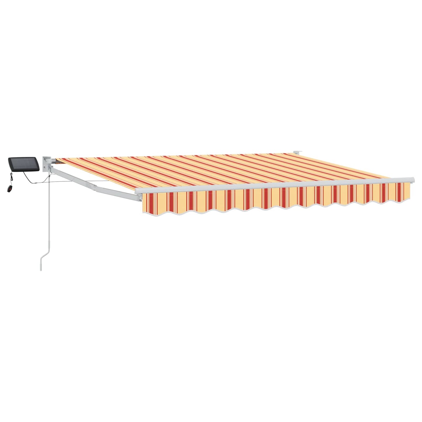 Manuelle Gelenkarmmarkise mit LEDs Mehrfarbig 3 x 2,5 m