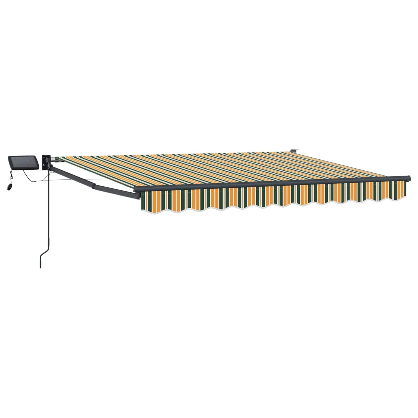 Manuelle Gelenkarmmarkise mit LEDs 2,5 x 2 m