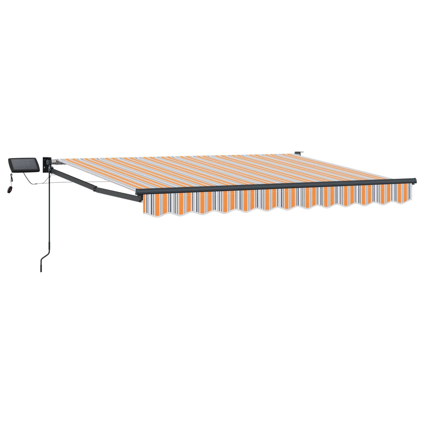 Manuelle Gelenkarmmarkise mit LEDs 3 x 2,5 m