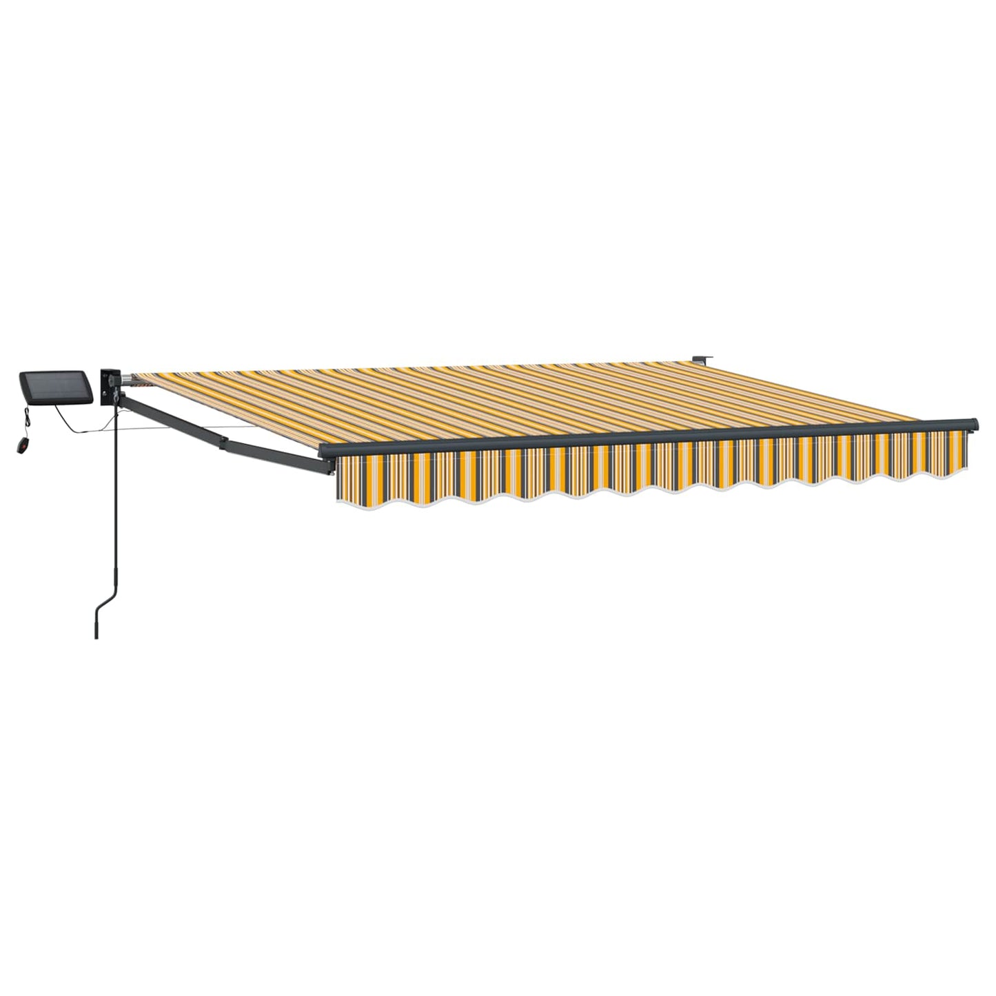 Manuelle Gelenkarmmarkise mit LEDs 3,5 x 2,5 m