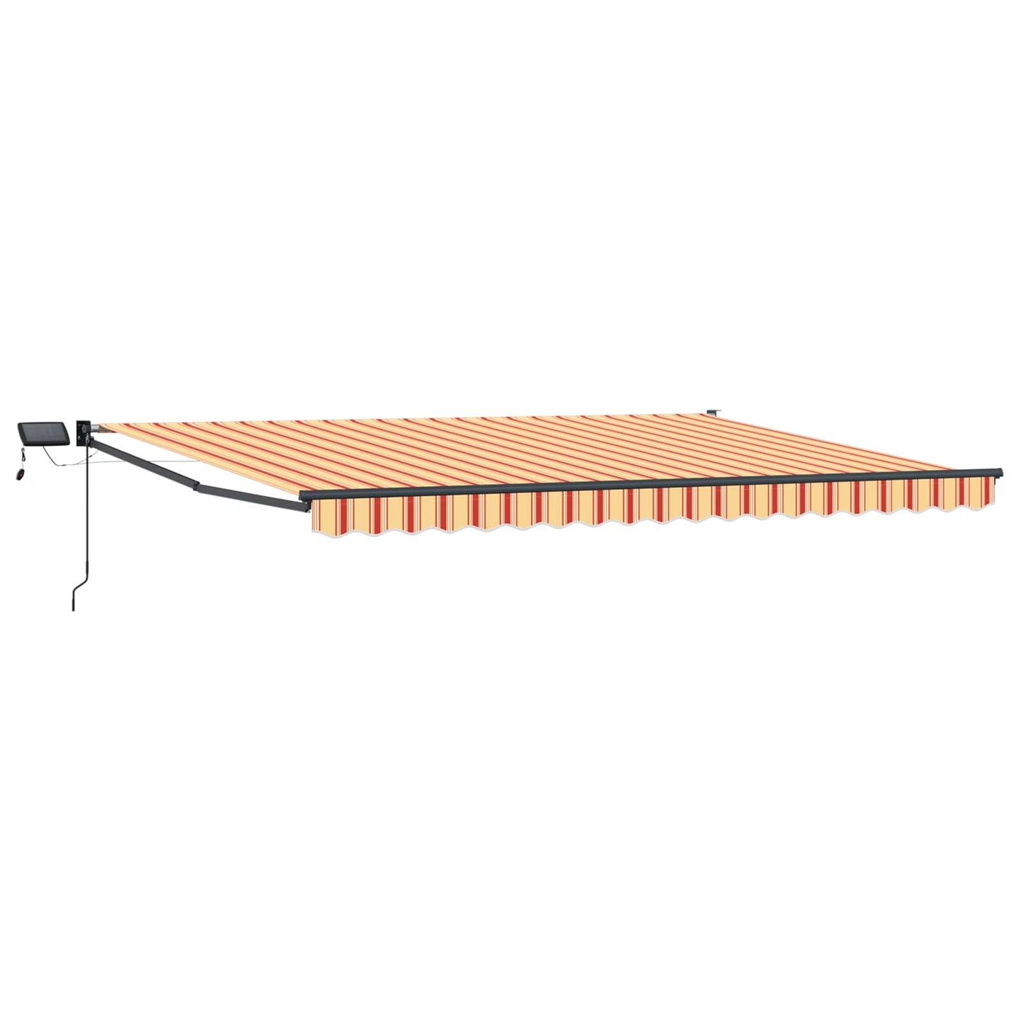 Manuelle Gelenkarmmarkise mit LEDs Mehrfarbig 5 x 3 m