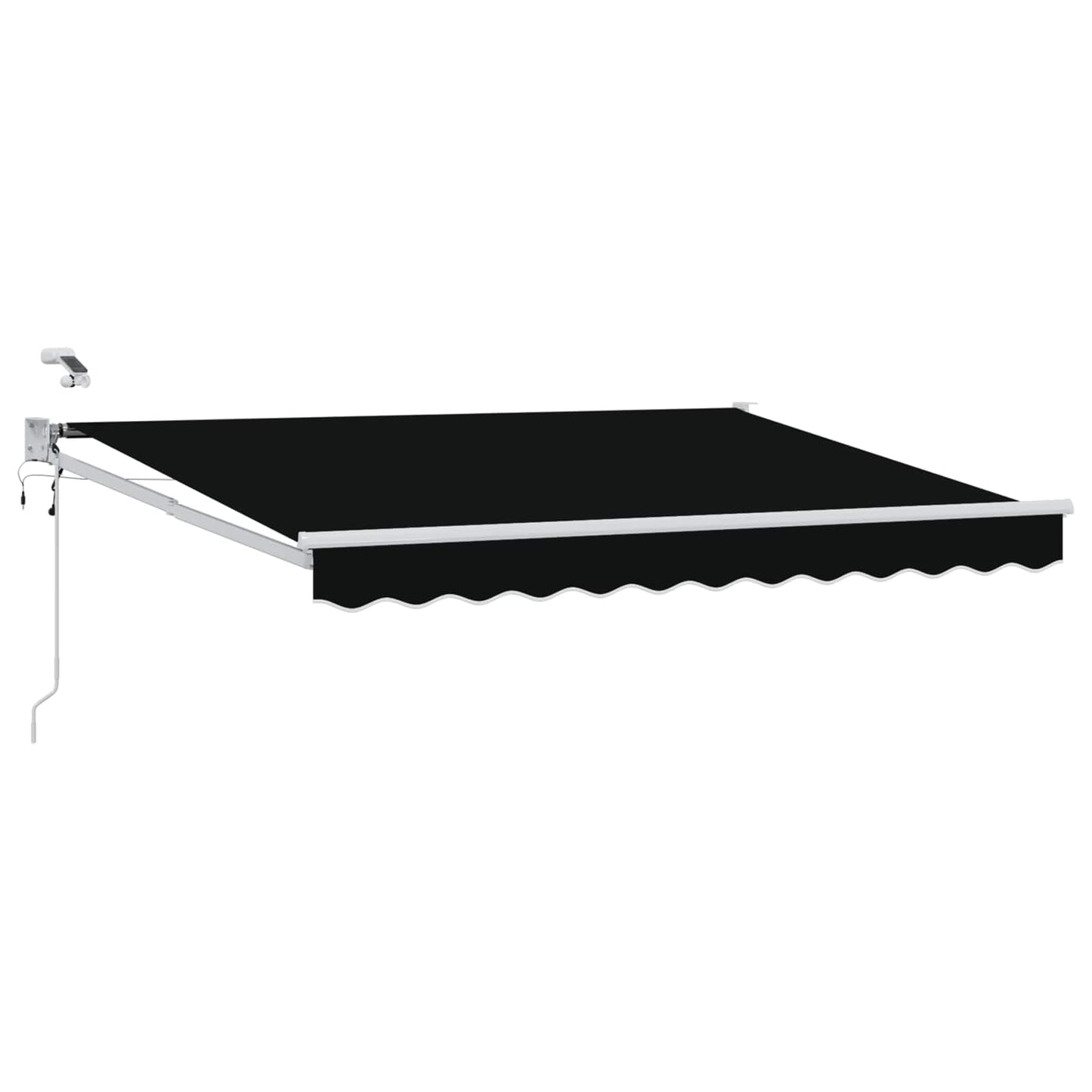 Elektrische ausziehbare Markise Schwarz 3 x 2,5 m