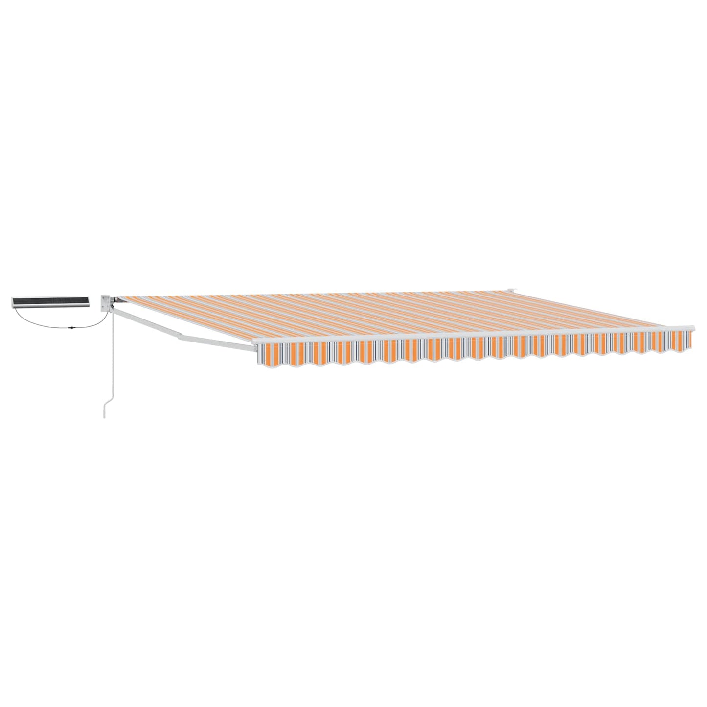 Elektrische ausziehbare Markise Blau, Orange, Weiß 4 x 3 m