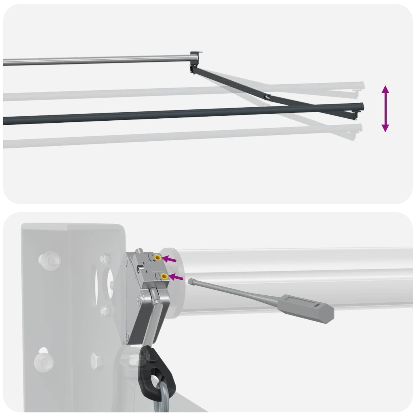 Elektrische ausziehbare Markise 4,5 × 3 m