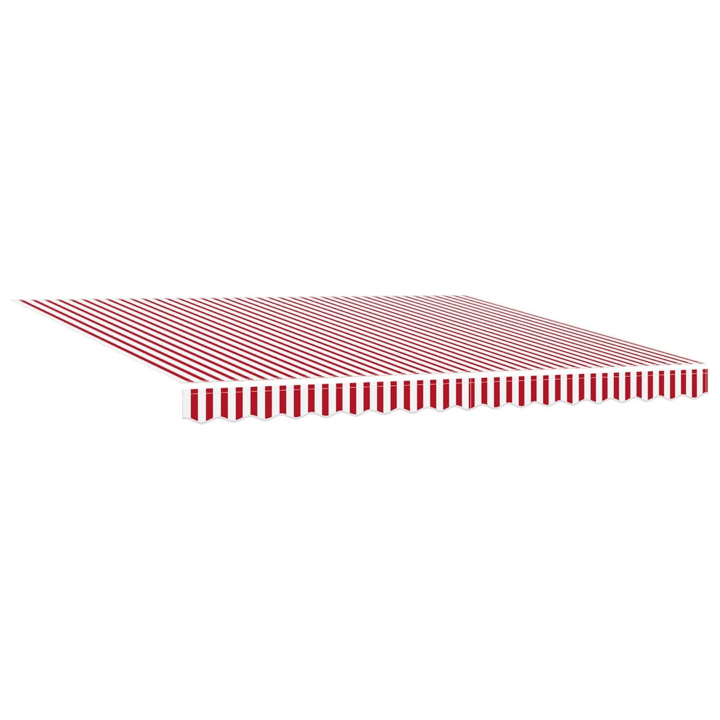 Einziehbare Markise Rot und Weiß 400 x 300 cm