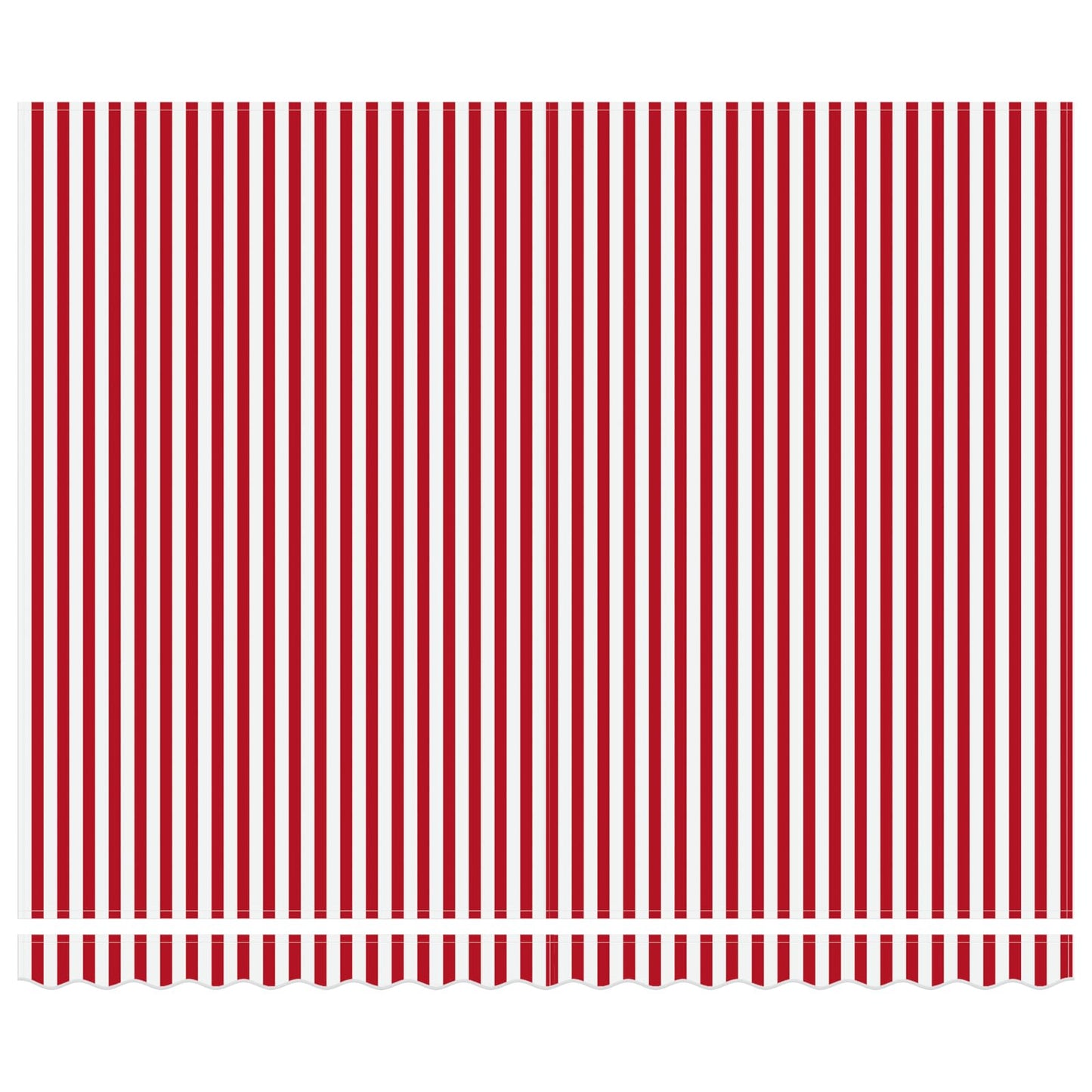 Einziehbare Markise Rot und Weiß 400 x 300 cm