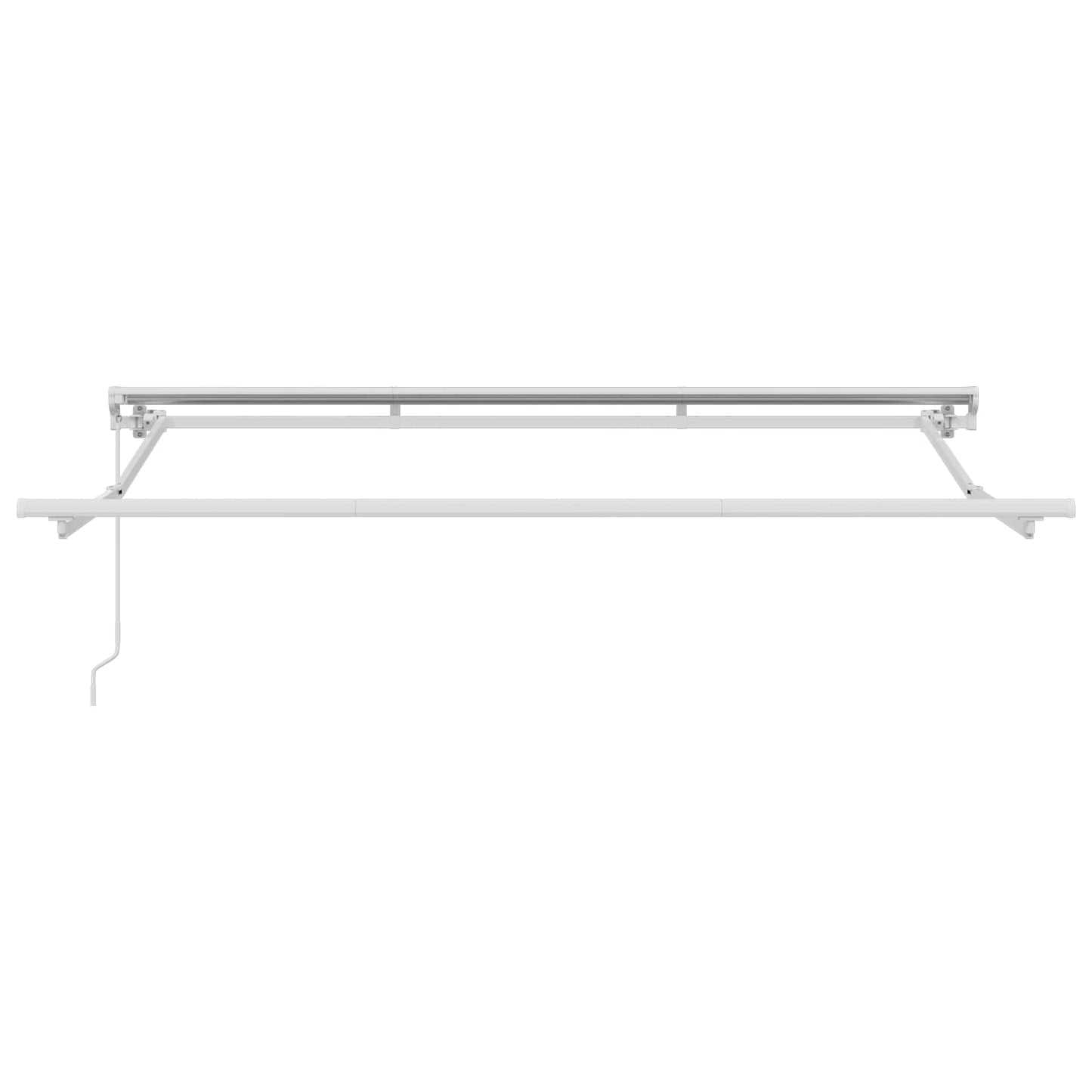 Manuell einziehbare Markise Bordeauxrot 3 x 2,5 m