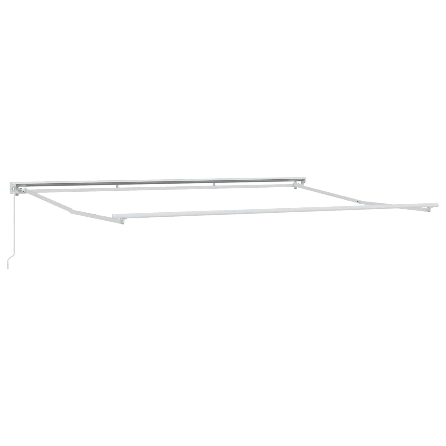 Manuell einziehbare Markise Blau und Weiß 4 x 3 m