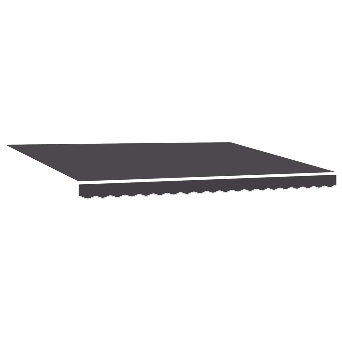 Manuell einziehbare Markise Anthrazit 4,5 × 3 m