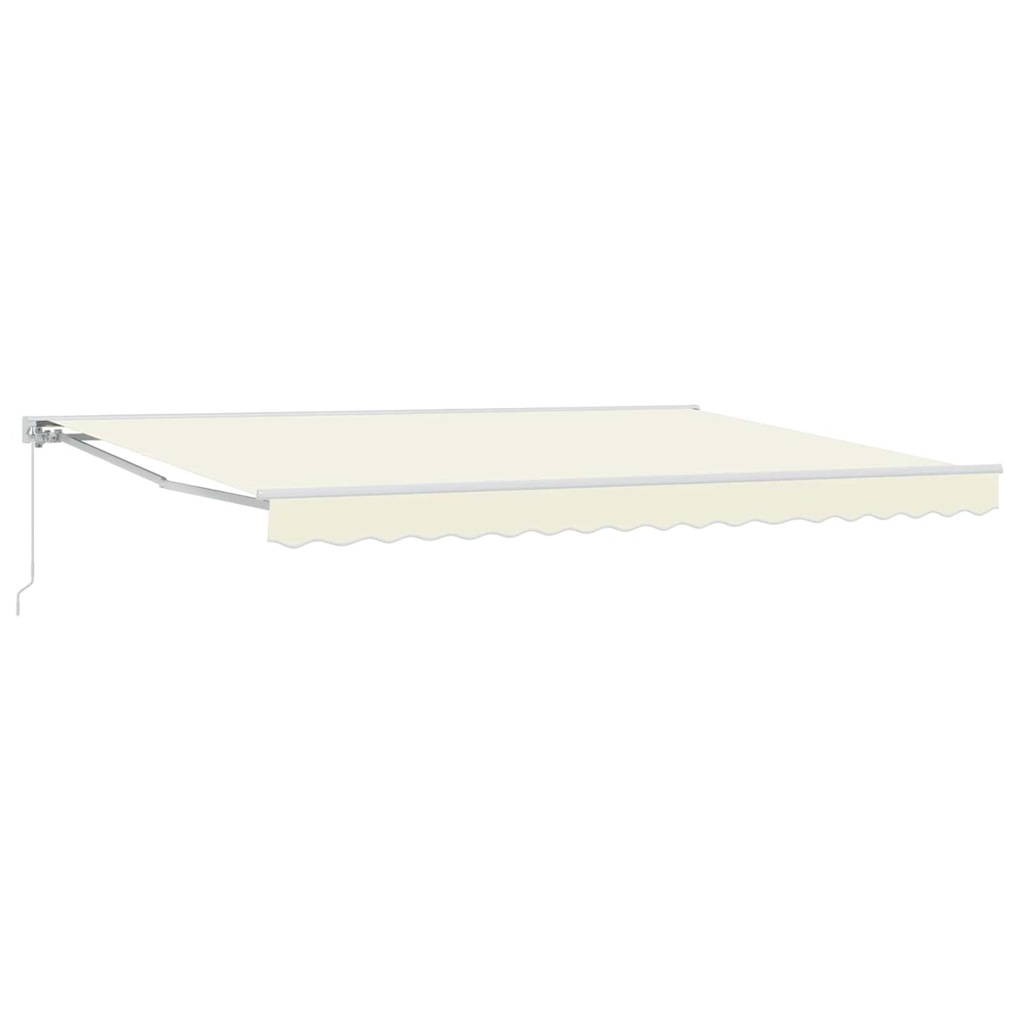 Manuell einziehbare Markise Creme 4,5 x 3,5 m