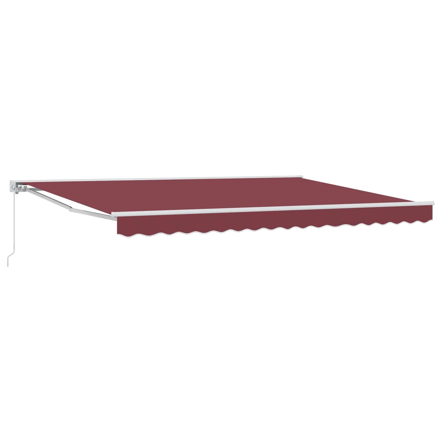Manuell einziehbare Markise Bordeauxrot 5 x 3 m