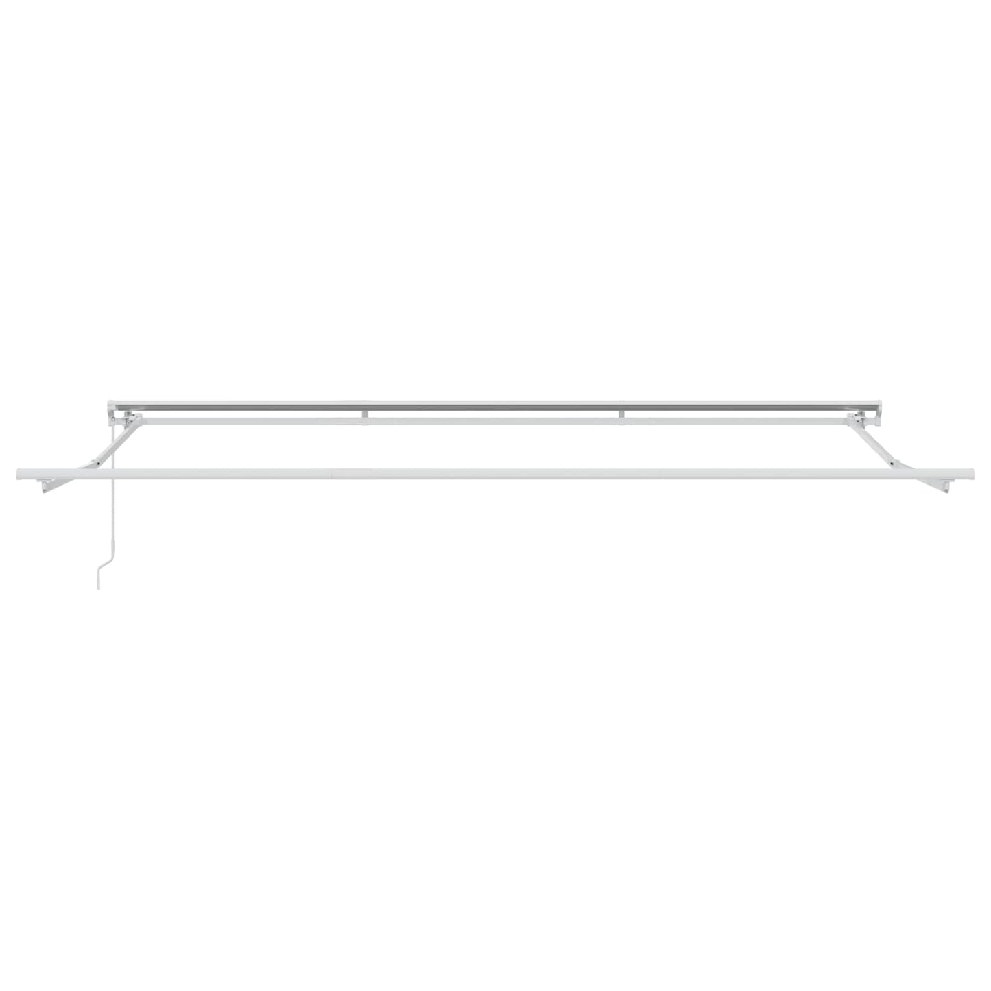Manuell einziehbare Markise Anthrazit 5 x 3,5 m