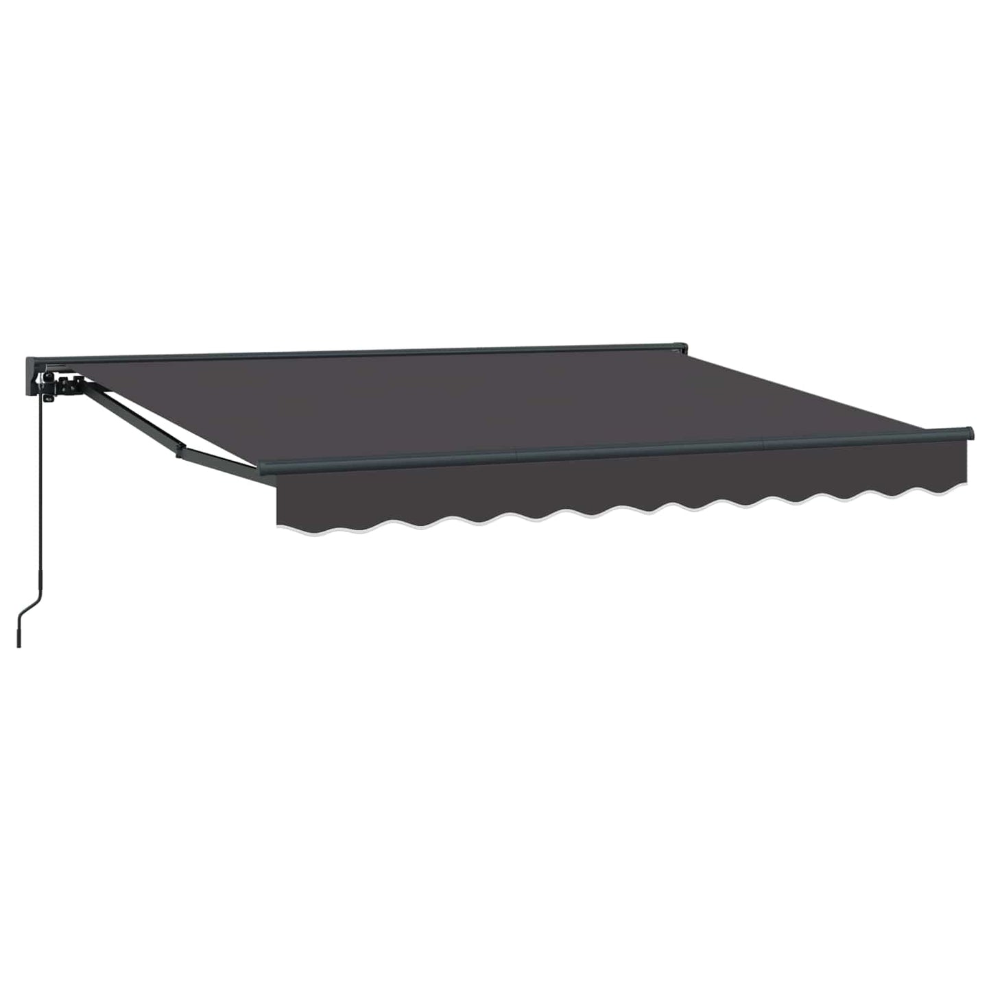 Manuell einziehbare Markise Anthrazit 2,5 x 2 m