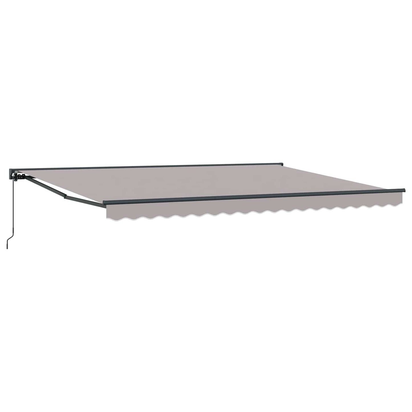 Manuell einziehbare Markise Hellgrau 4 x 2 m