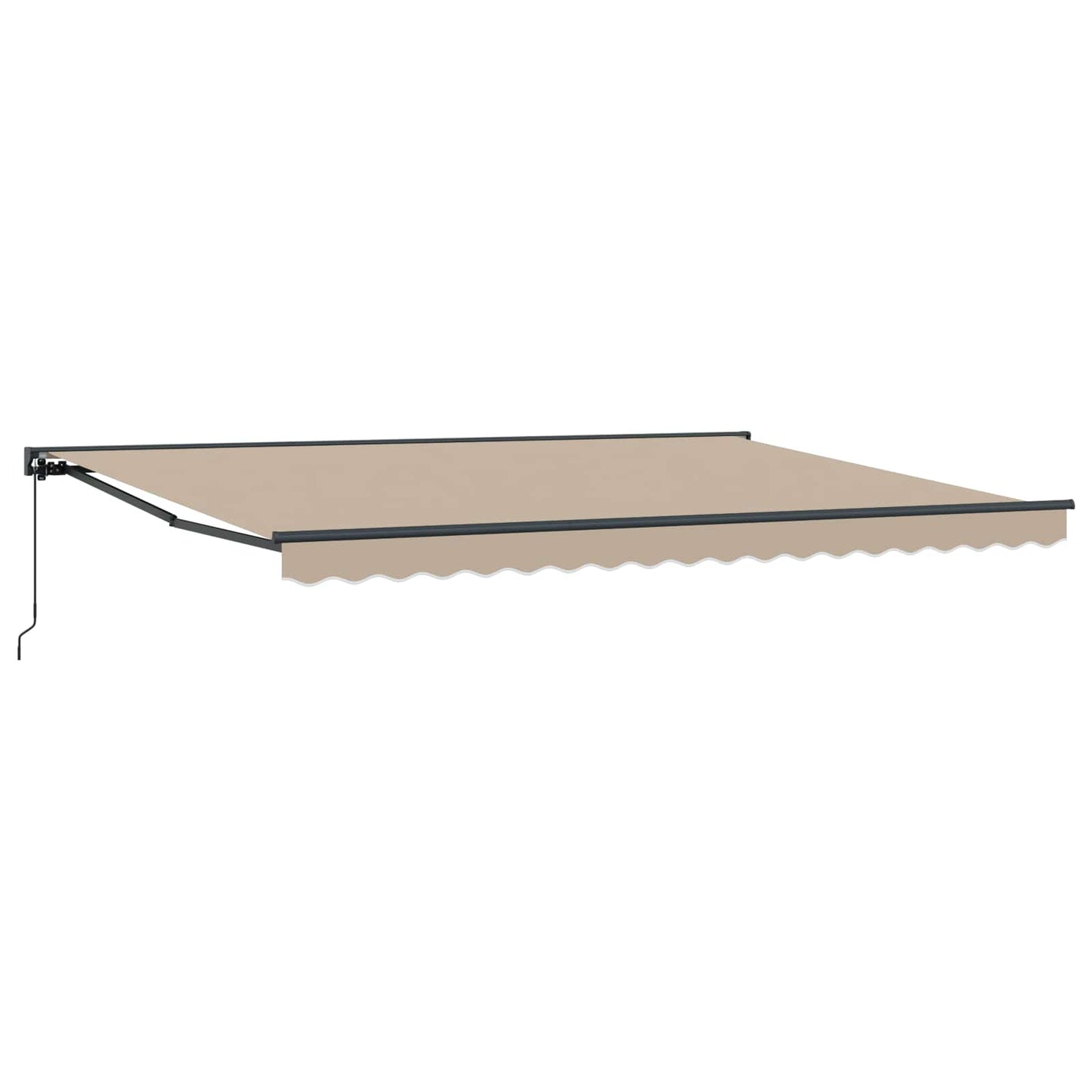 Manuell einziehbare Markise Beige 4 × 3,5 m
