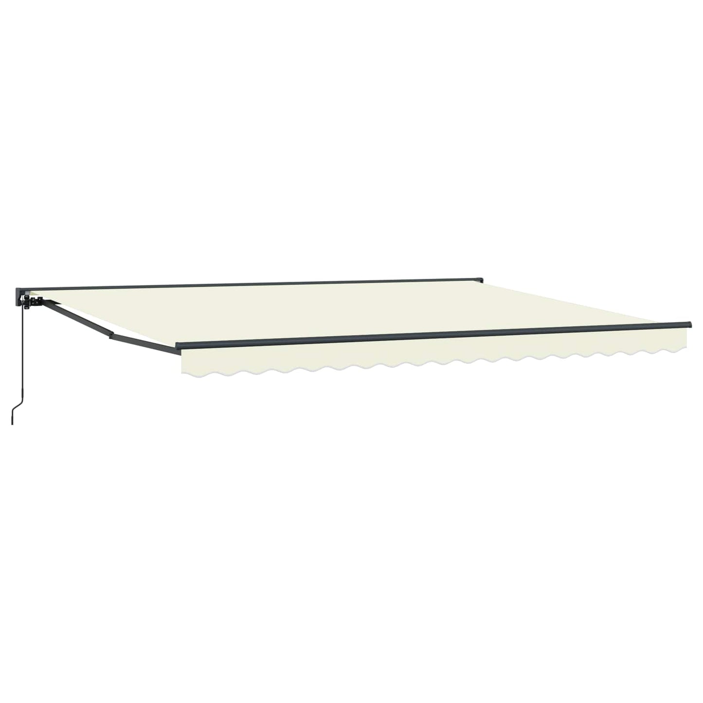 Manuell einziehbare Markise Creme 4,5 x 3,5 m