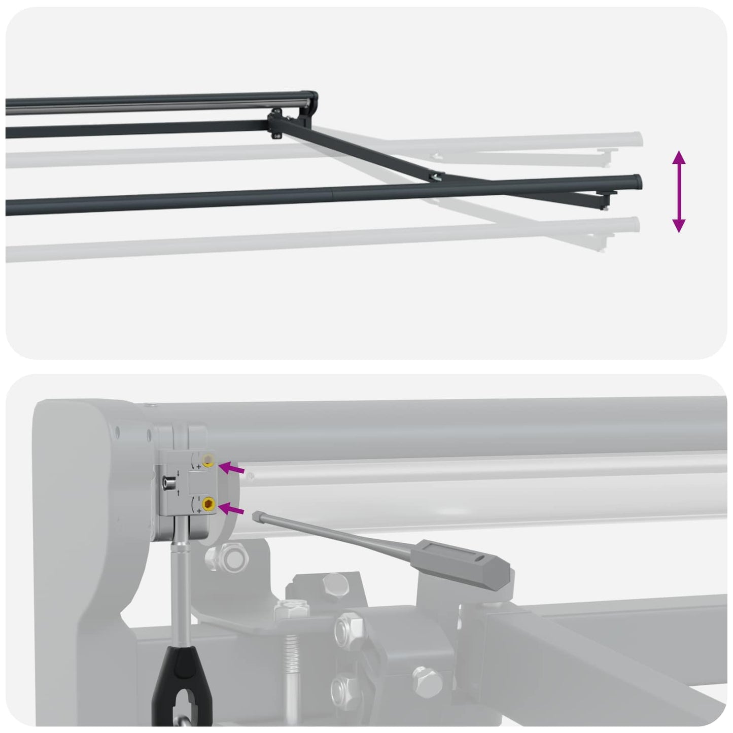 Elektrische ausziehbare Markise Bordeauxrot 3,5 x 2 m