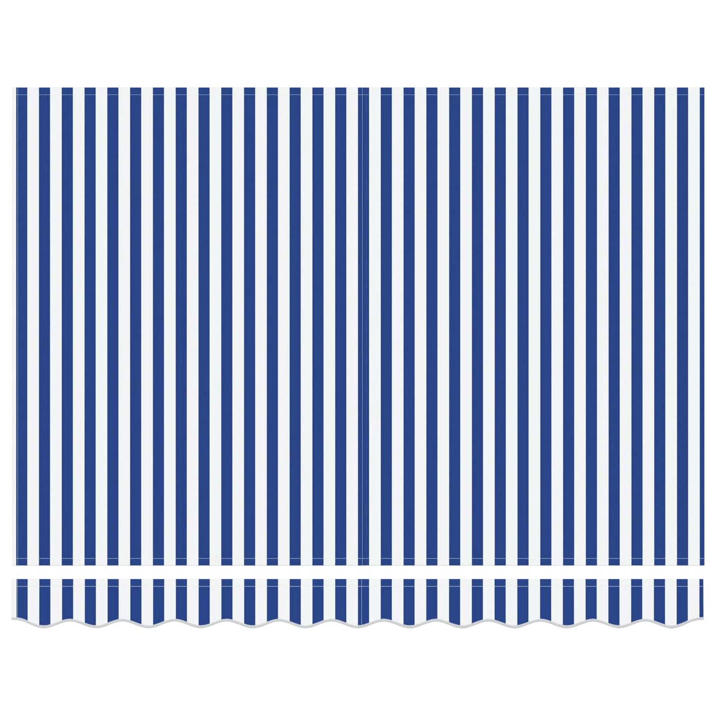 Elektrische ausziehbare Markise Blau und Weiß 3 x 2,5 m