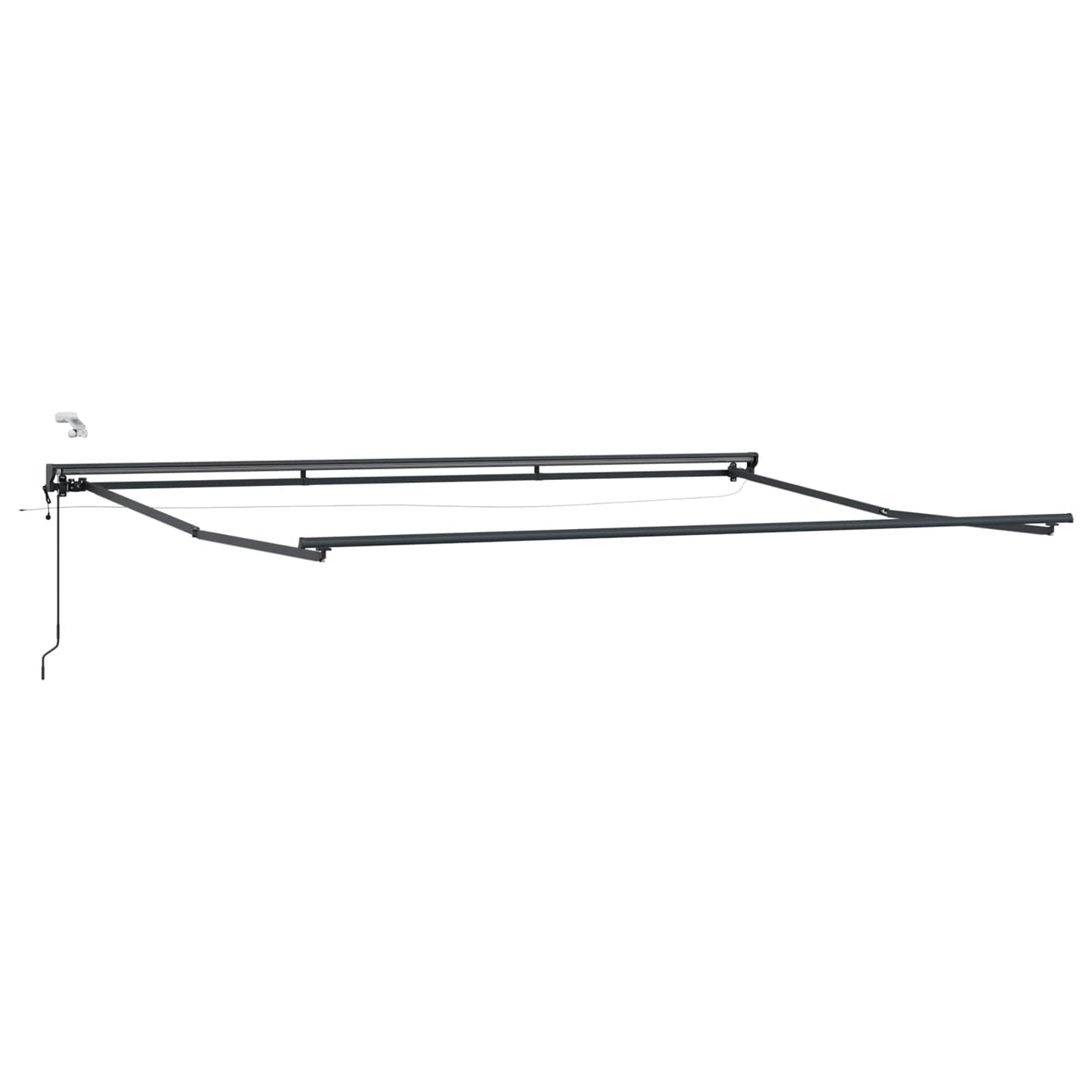 Elektrische ausziehbare Markise Rot, Weiß, Anthrazit 4 x 3 m
