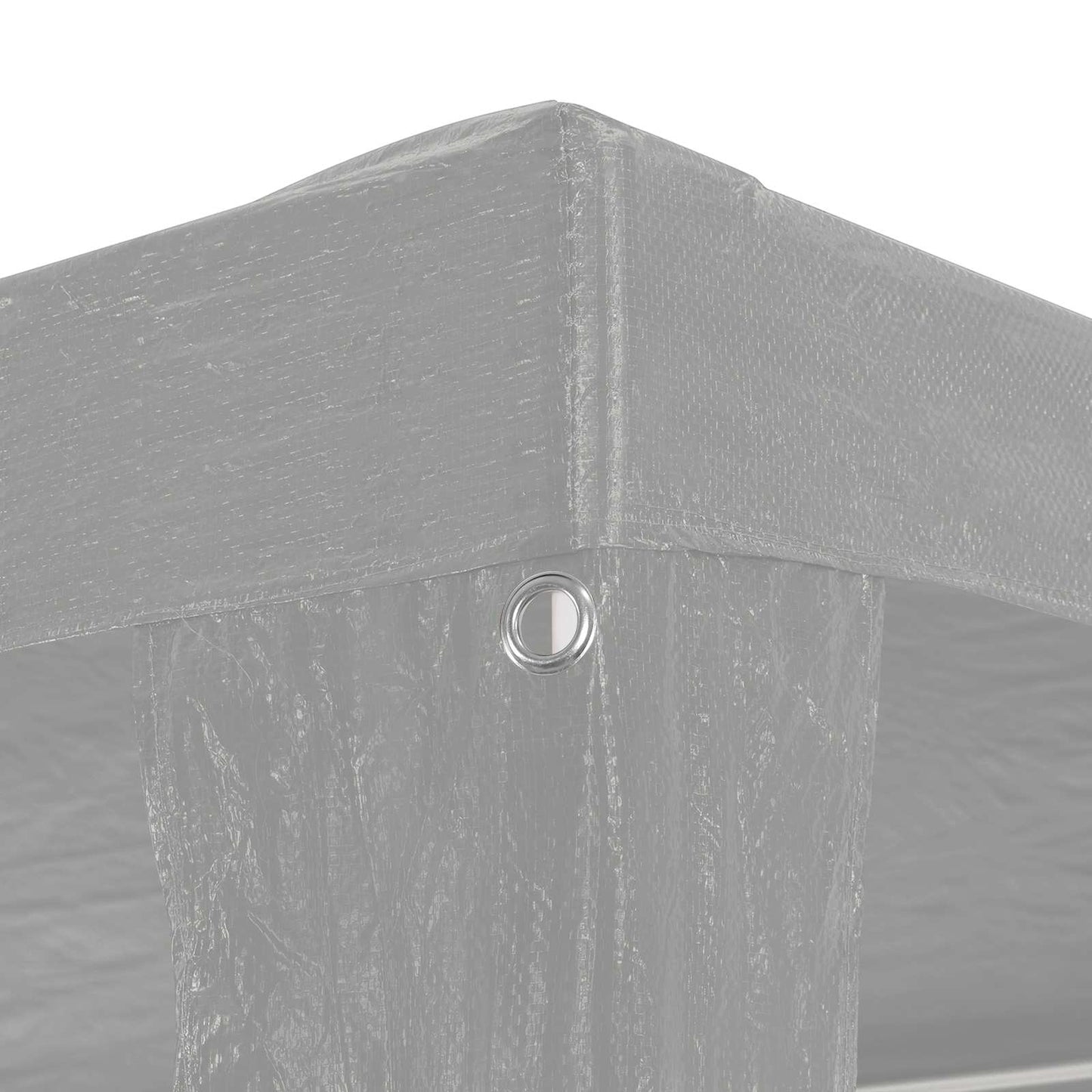 Partyzelt Hellgrau 900 x 300 x 255 cm PE und Stahl