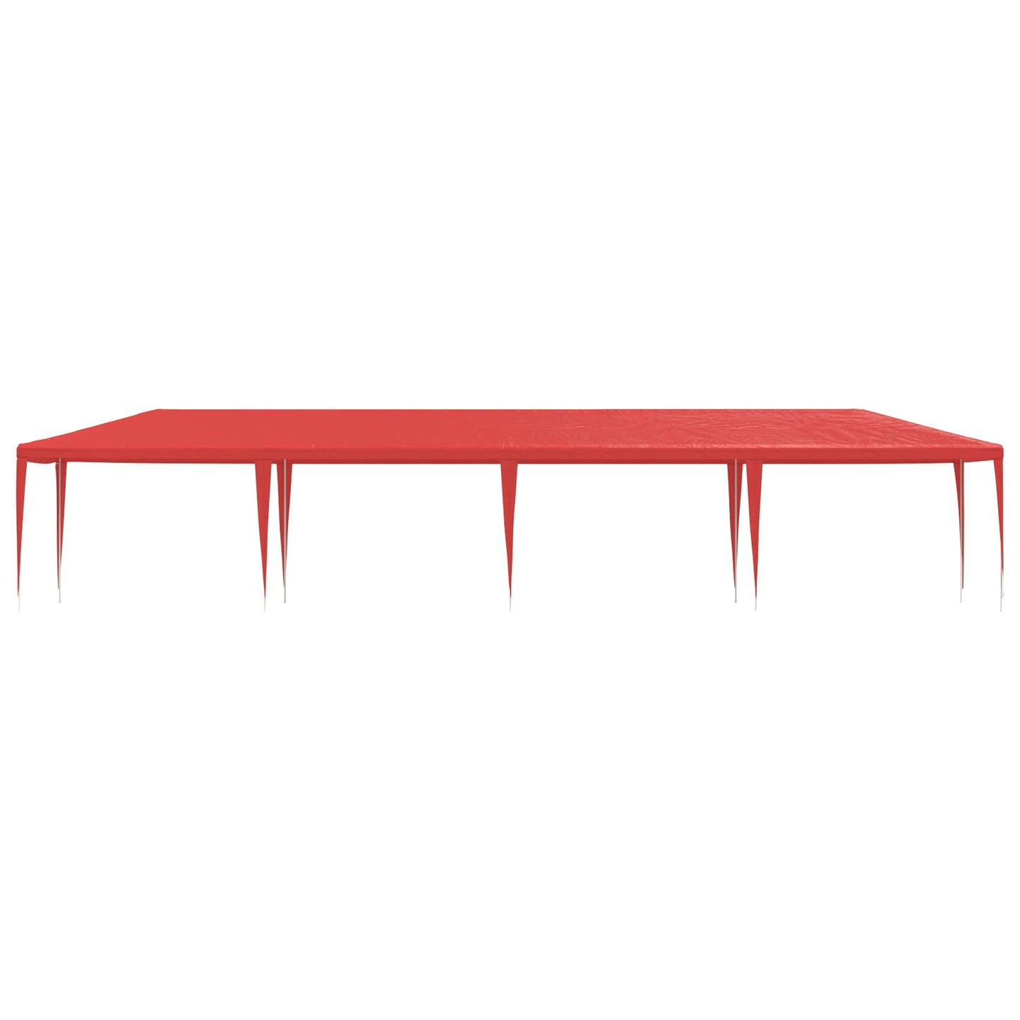 Partyzelt Rot 1200 x 300 x 255 cm PE und Stahl