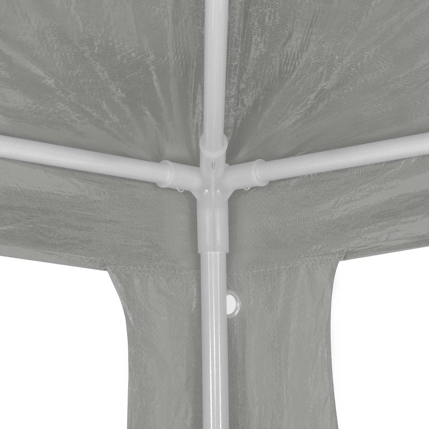 Partyzelt Hellgrau 1200 x 300 x 255 cm PE und Stahl