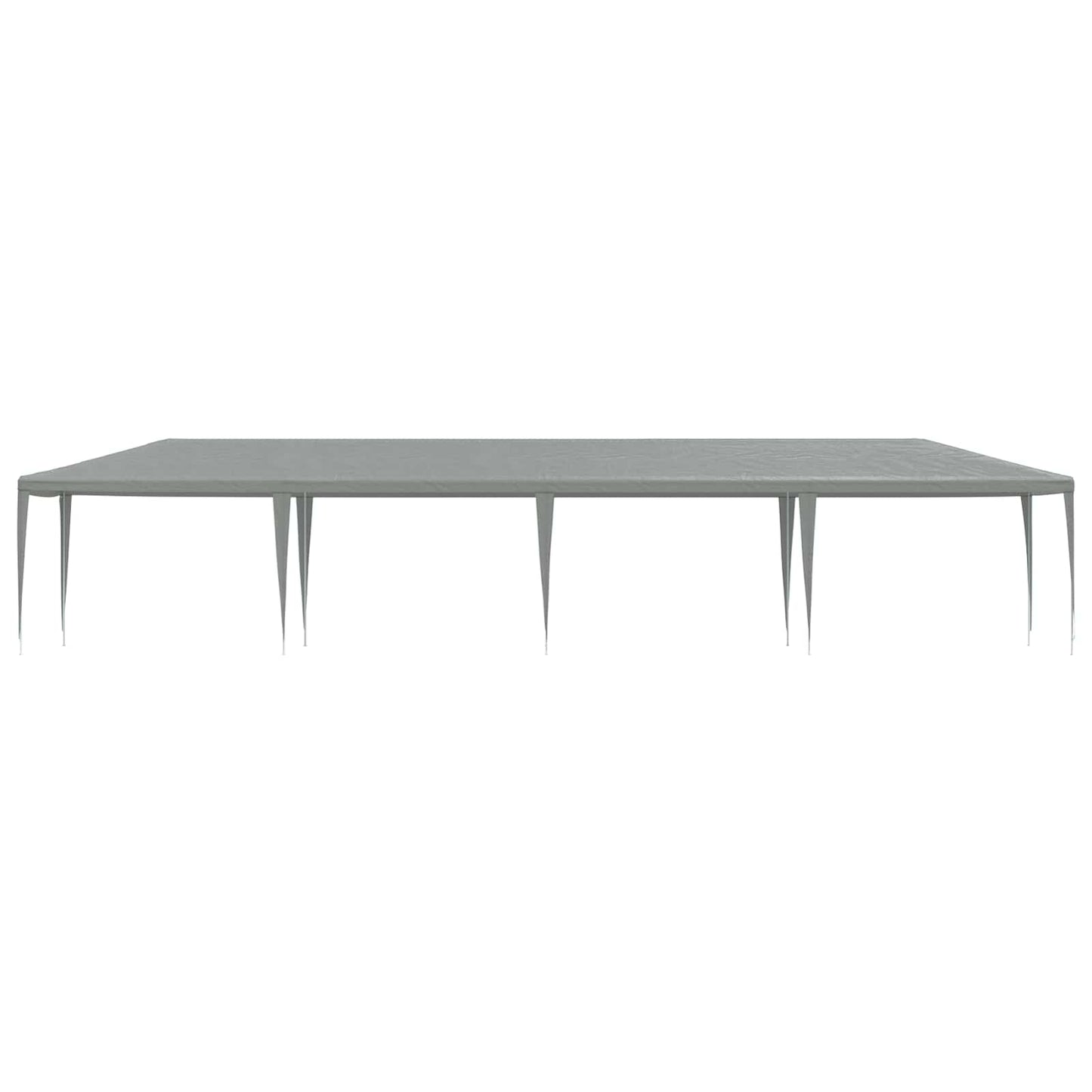 Partyzelt Hellgrau 1200 x 300 x 255 cm PE und Stahl