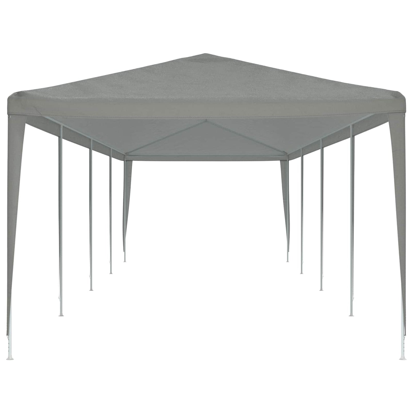 Partyzelt Hellgrau 1200 x 300 x 255 cm PE und Stahl