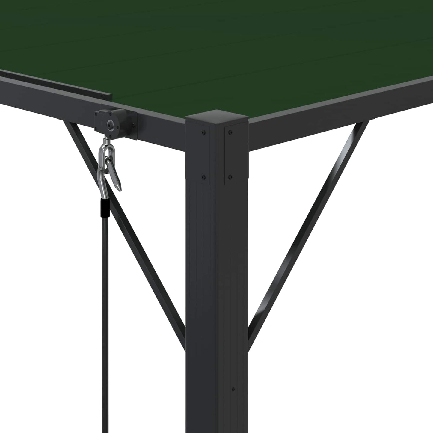 Gazebo mit Lamellen-Dach Grün 3 x 4 x 2,14 m