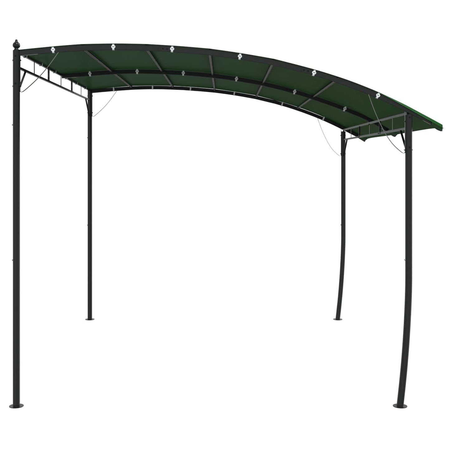 Pavillon 3 x 3 x 2,55 m Grün Stoff und Aluminium 180