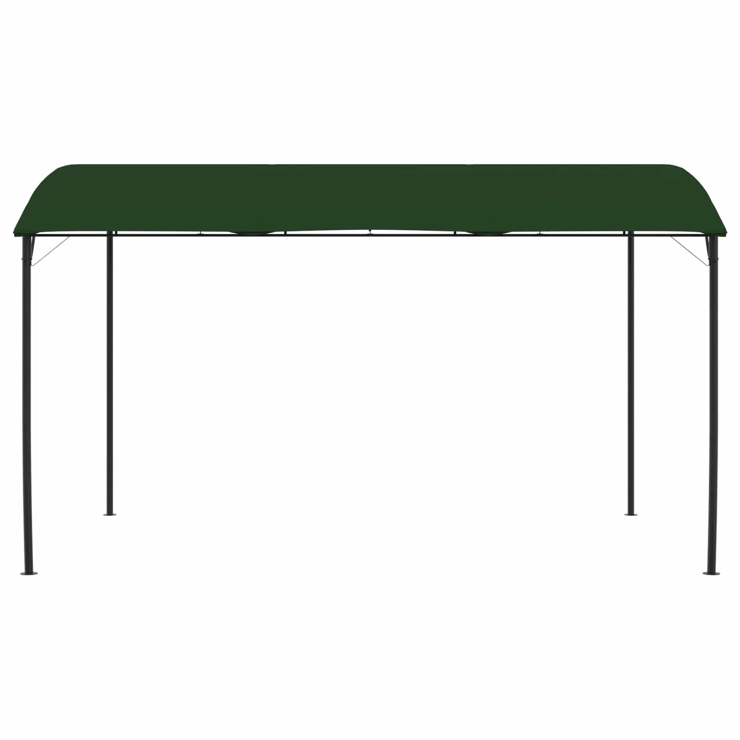 Pavillon 4 x 3 x 2,55 m Grün Stoff und Aluminium 180