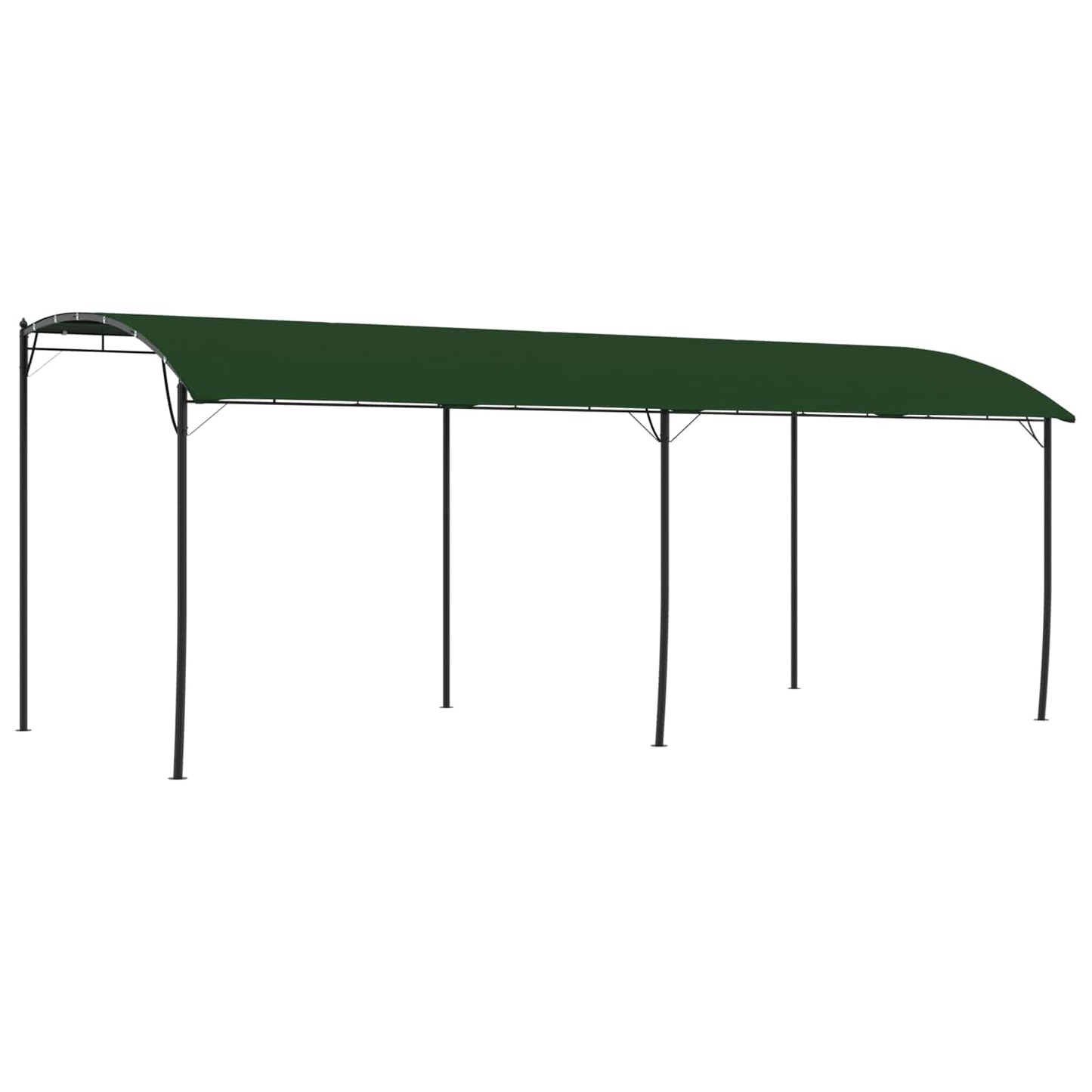 Pavillon 6 x 3 x 2,55 m Grün Stoff und Aluminium 180