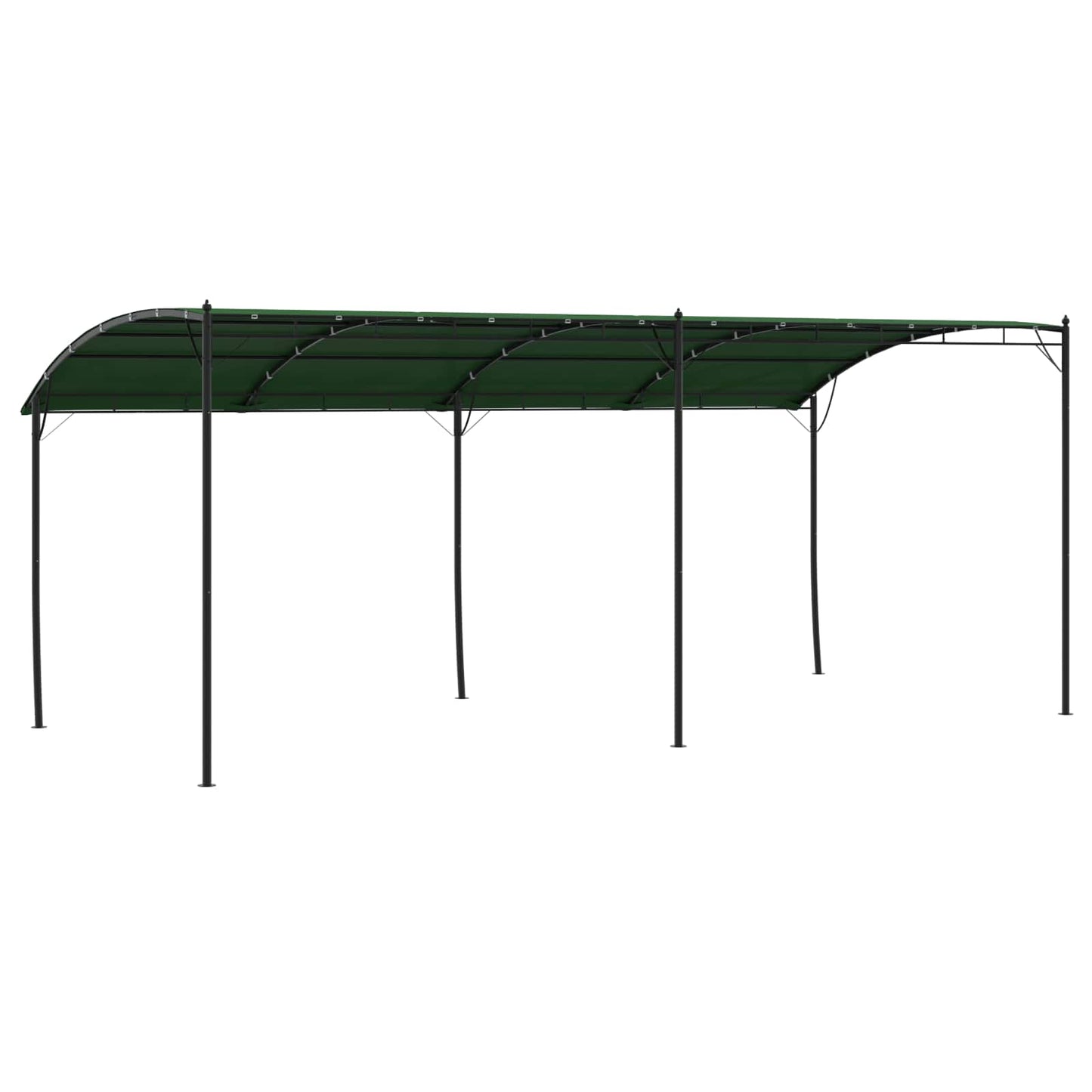 Pavillon 6 x 3 x 2,55 m Grün Stoff und Aluminium 180