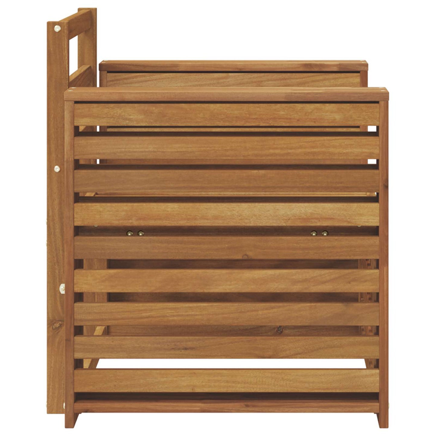 Outdoor-Sofa Massivholz Akazie Natur