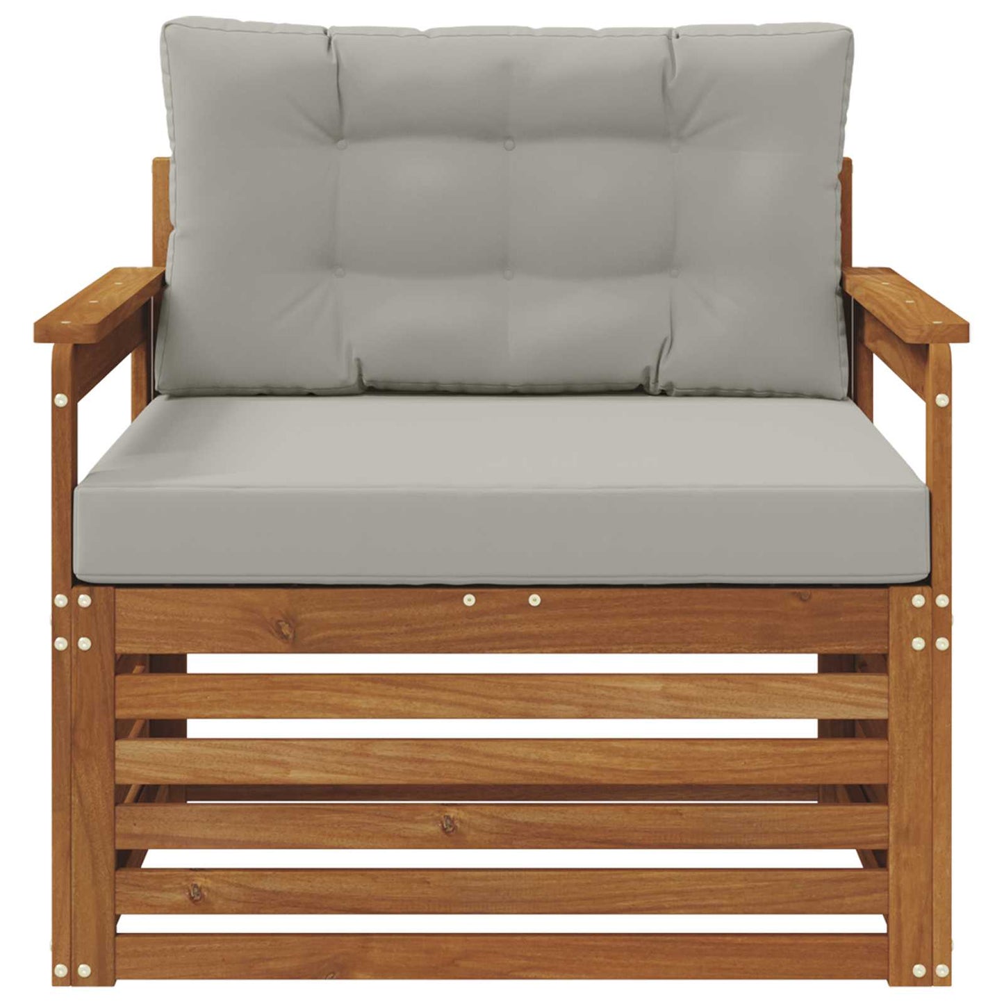 Outdoor-Sofa Massives Akazienholz und Polyester