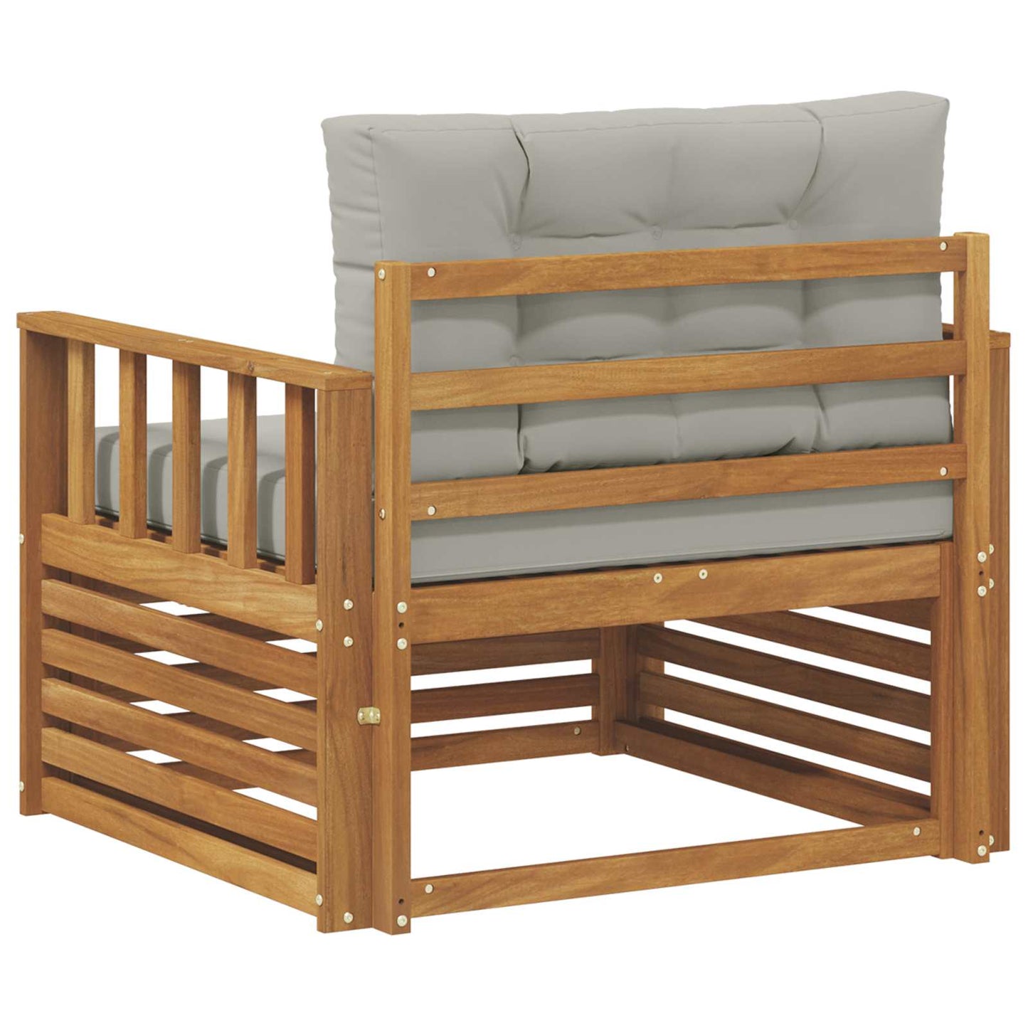 Outdoor-Sofa Massives Akazienholz und Polyester