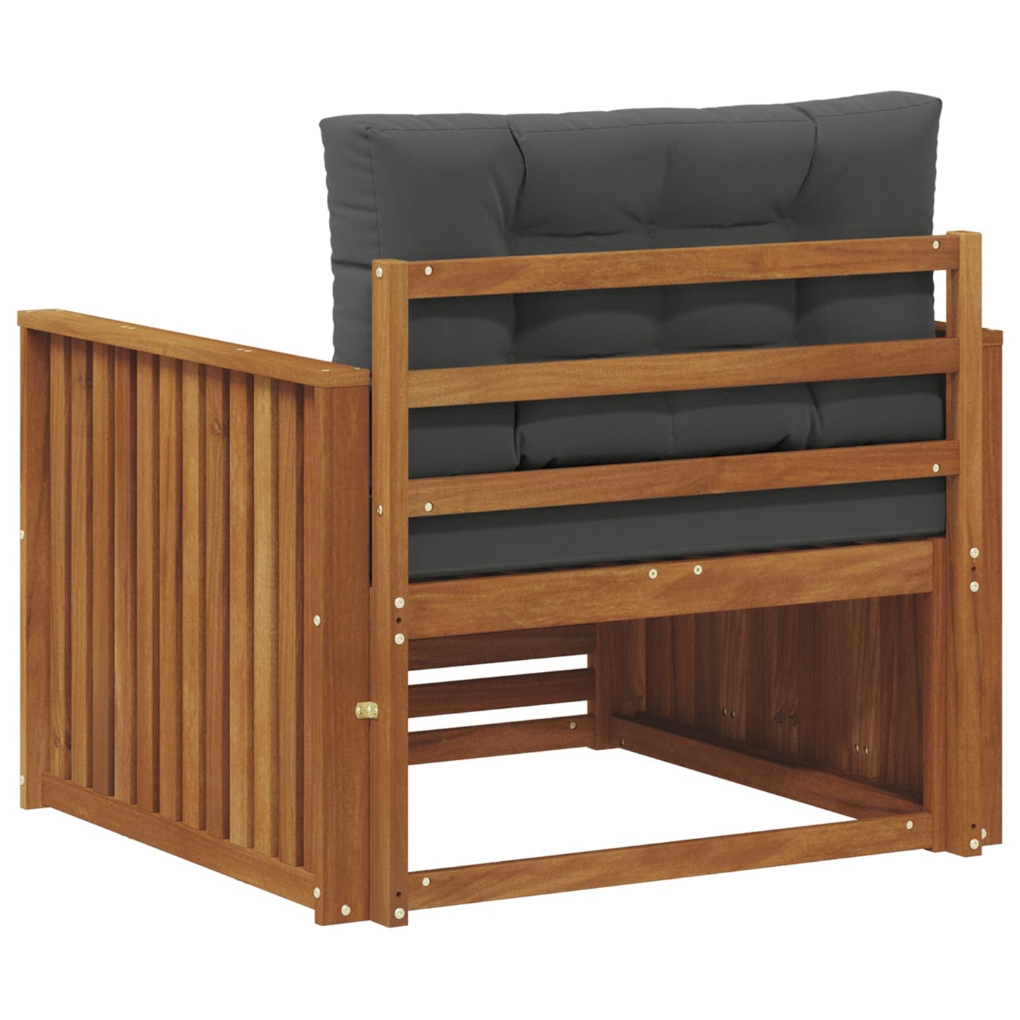 Outdoor-Sofa Massives Akazienholz und Polyester