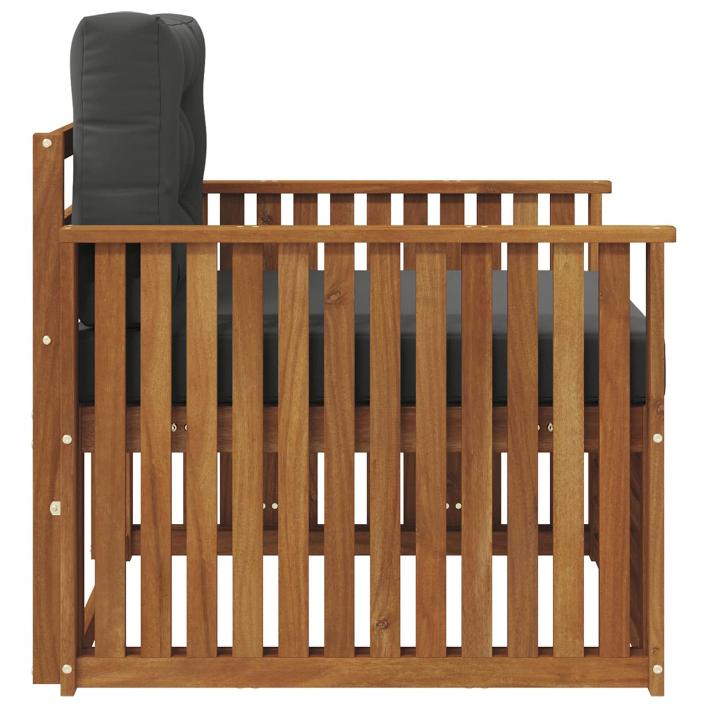 Outdoor-Sofa Massives Akazienholz und Polyester