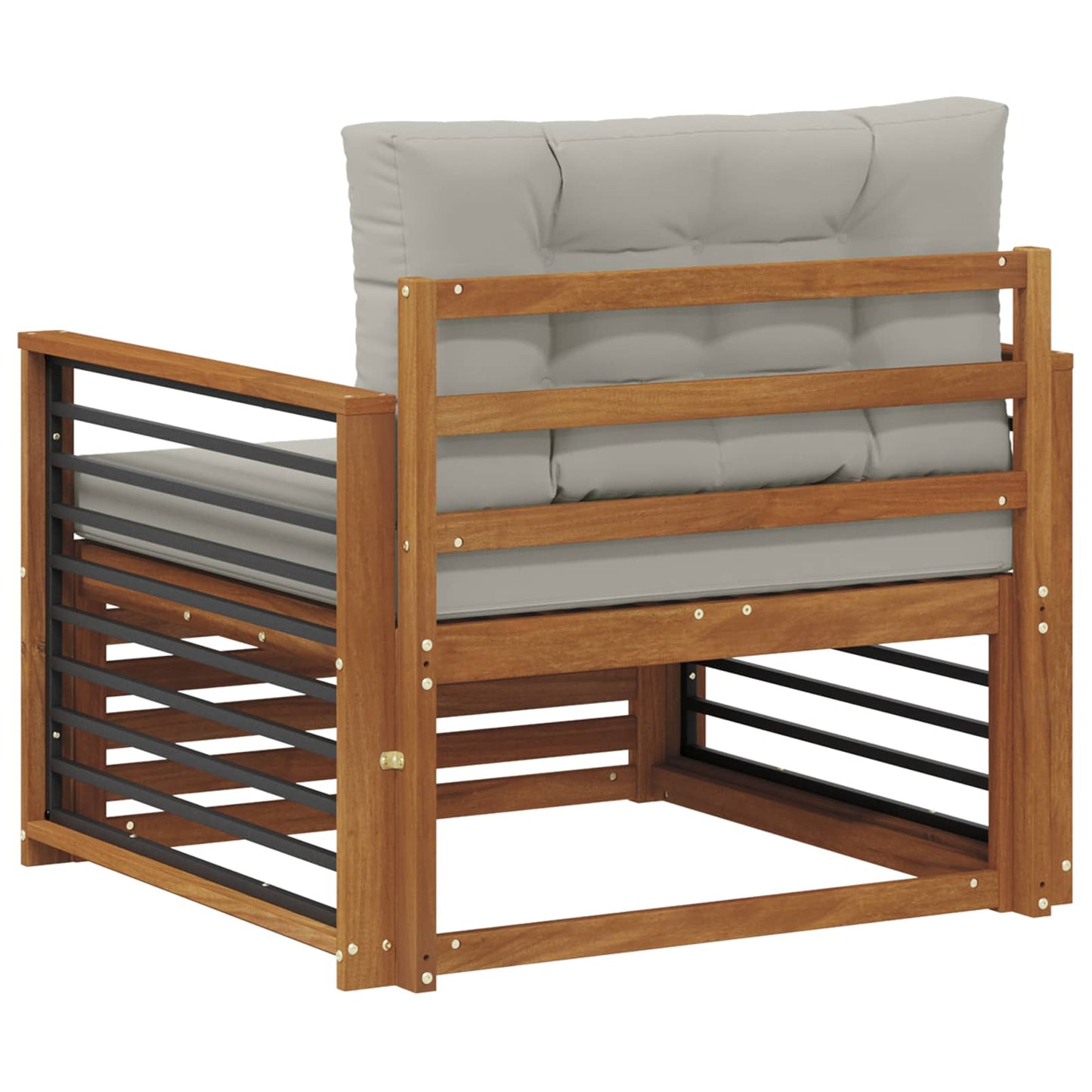 Outdoor-Sofa Massives Akazienholz und Polyester