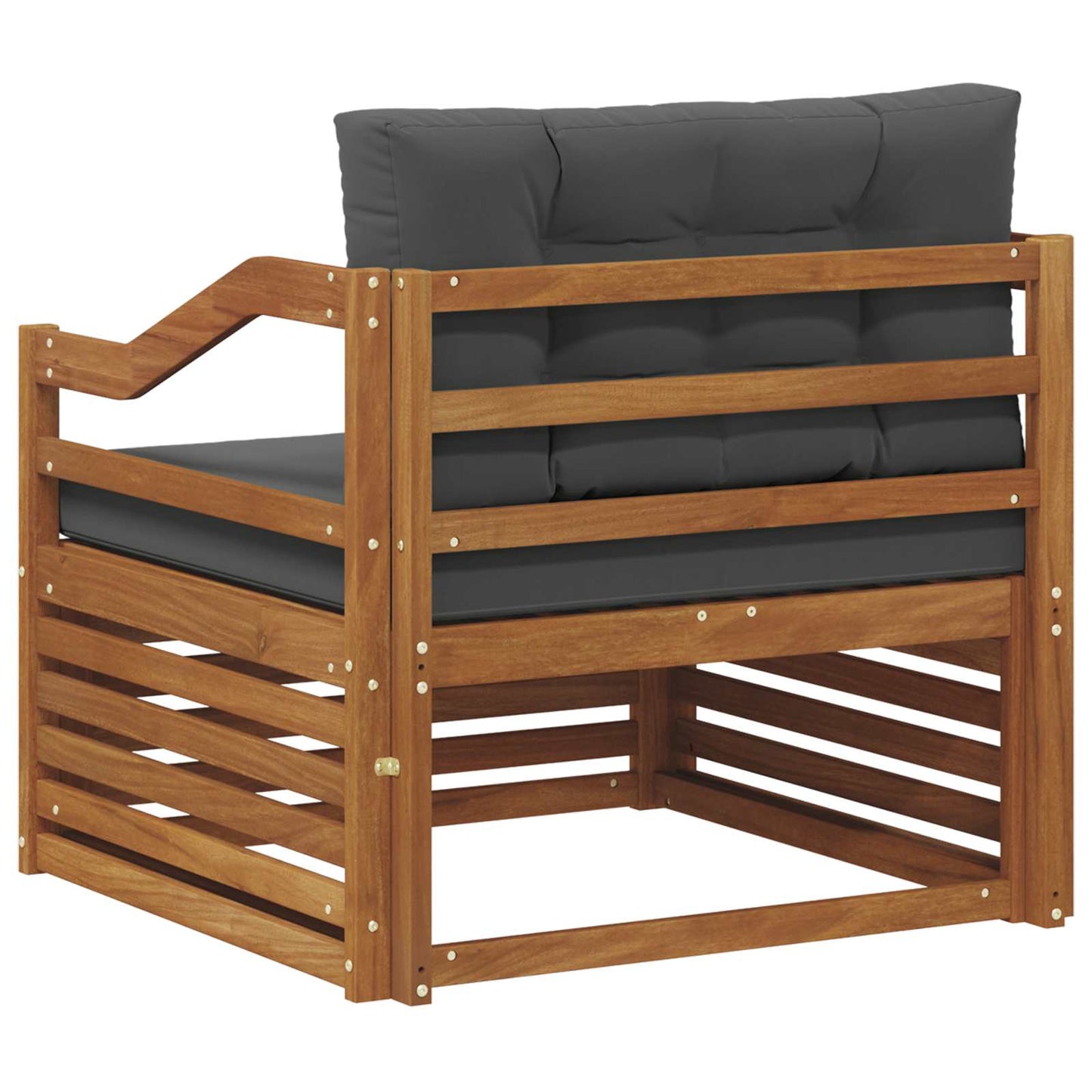 Outdoor-Sofagarnitur Massivholz Akazie Natur