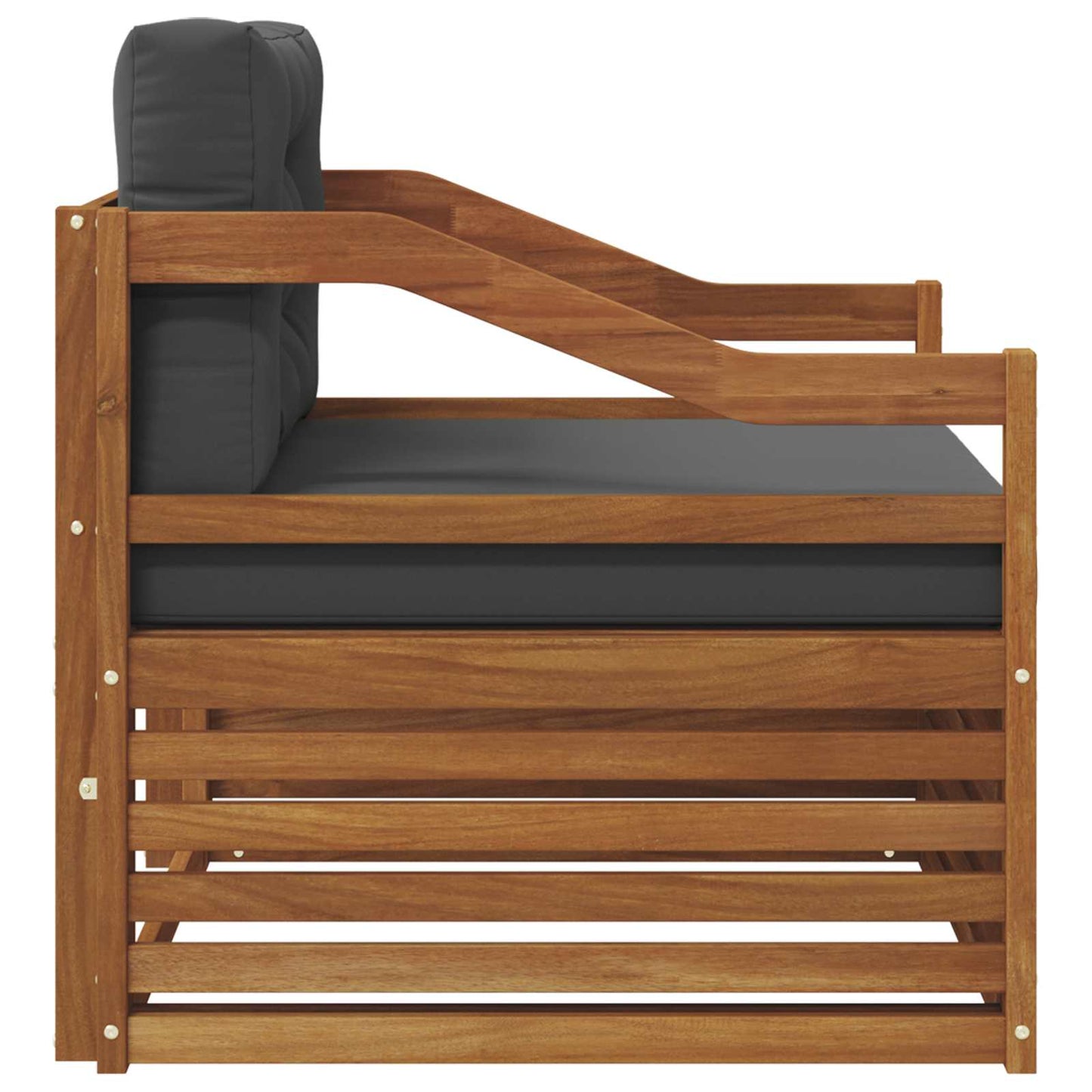 Outdoor-Sofagarnitur Massivholz Akazie Natur