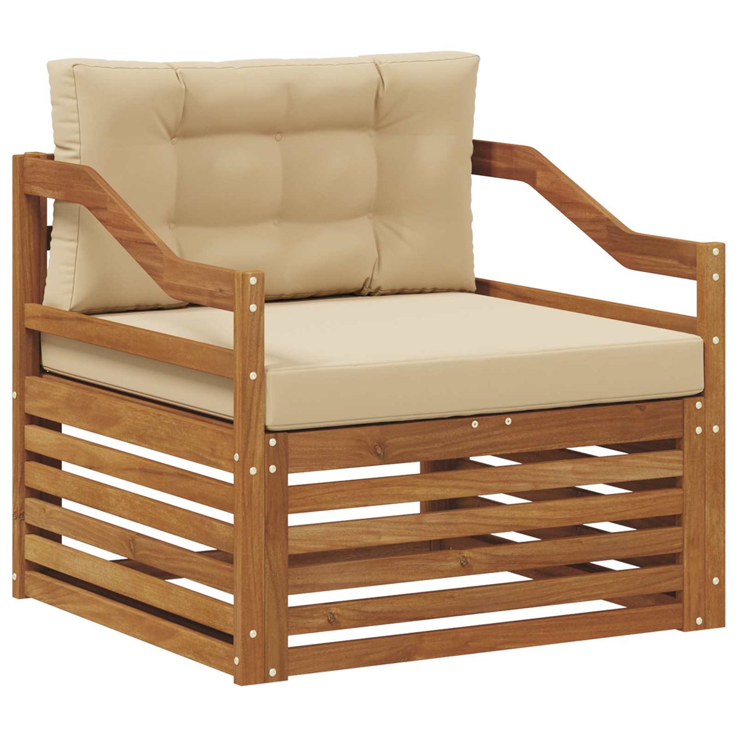 Outdoor-Sofa Natur und Beige