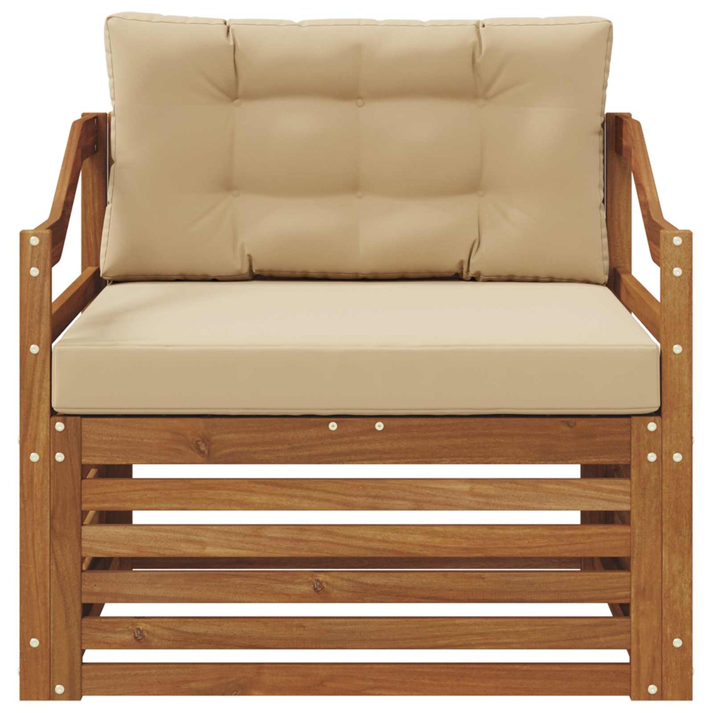 Outdoor-Sofa Natur und Beige